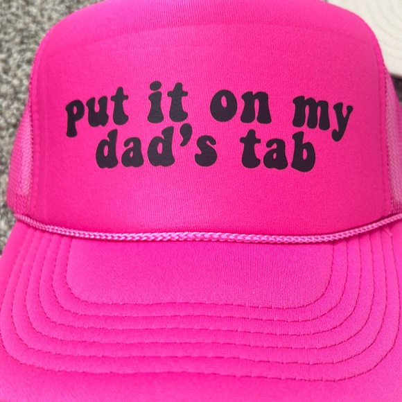 PUT IT ON MY DAD’S TAB NWT trucker hats - Picture 2 of 5